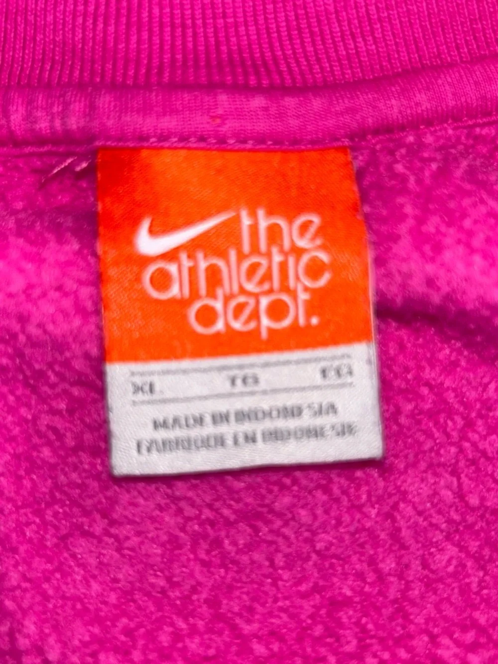 Nike Hot Pink Half-Zip Jacket with Green Swoosh